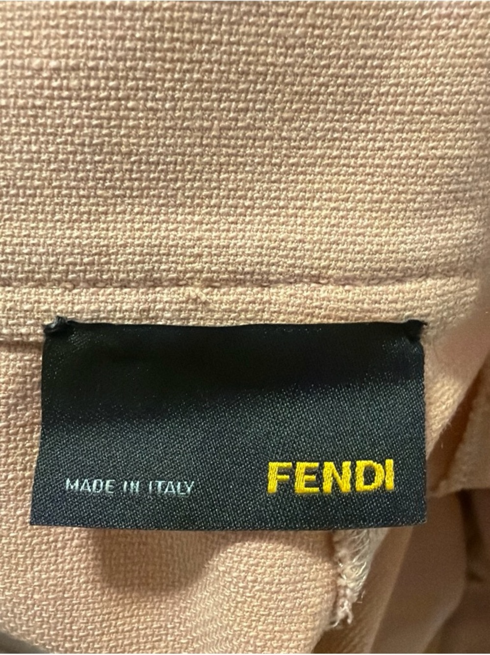 Fendi linen Skirt in blush pink